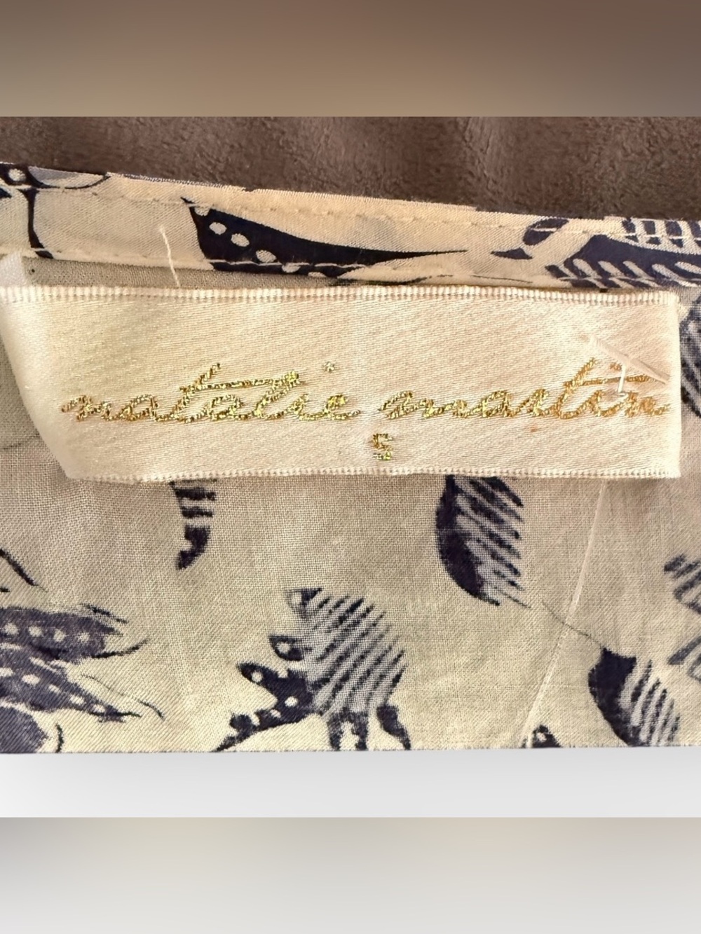 NATALIE MARTIN Wildflower pale yellow navy Laurie Maxi floral Dress XS $280 - Picture 6 of 6